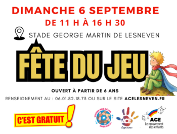 Fête du jeu 2026  ! 6 septembre